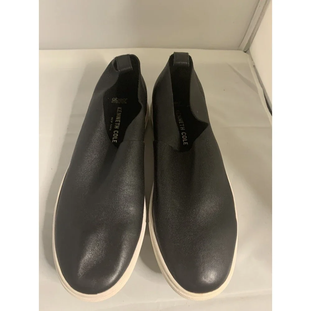KENNETH COLE ABEO Martina Black Leather Loafers Size 7N (1392)